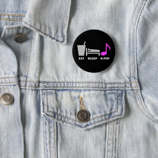 Eat Sleep Kpop Button (donker) (In situ)