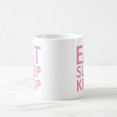 Eat Sleep Kpop | Muziek Fan Gift paars Koffiemok (Center)