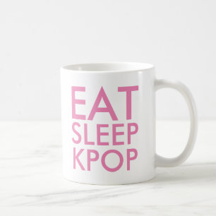Eat Sleep Kpop   Muziek Fan Gift paars Koffiemok