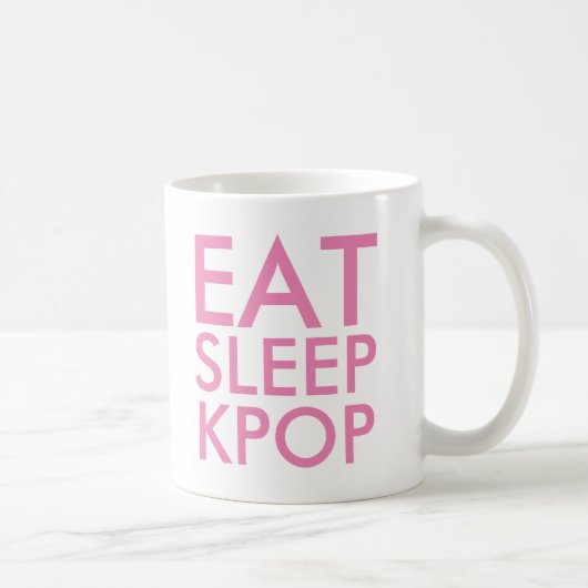 Eat Sleep Kpop | Muziek Fan Gift paars Koffiemok (Rechts)