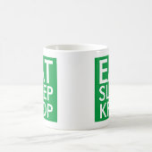 Eat Sleep Kpop | Muziek voor groen en wit Gift Koffiemok (Center)