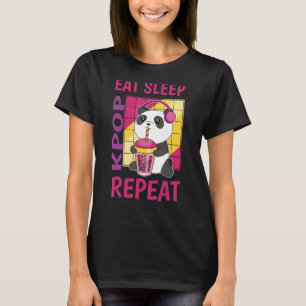 Eat Sleep Kpop Repareert Koreaanse hartliefde K Po T-shirt