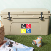 Eat Sleep Kpop set van 4 Die Cut Sticker (Koeler)