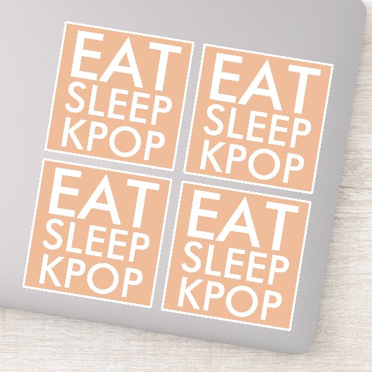 Eat Sleep Kpop set van 4 Die Cut Sticker (Detail)