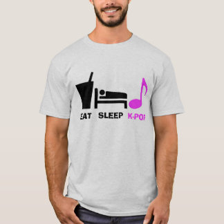 Eat Sleep Kpop T Shirt (licht)