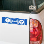 Eat Sleep Kung Fu Bumpersticker (Op Truck)