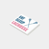 Eat Sleep Lacrosse Gifts Post-it® Notes (Schuin)