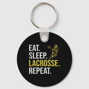 Eat Sleep Lacrosse Repuit Sportteam Gifts Mannen F Sleutelhanger