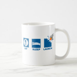 Eat Sleep Launch Koffiemok