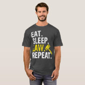 Eat Sleep Law Repeat School Lawyer Gift T-shirt (Voorkant volledig)