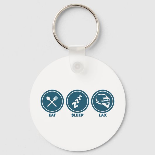 Eat Sleep Lax Sleutelhanger (Voorkant)
