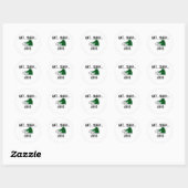 Eat Sleep LEEKS Ronde Sticker (Vel)