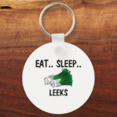 Eat Sleep LEEKS Sleutelhanger (Voorkant)