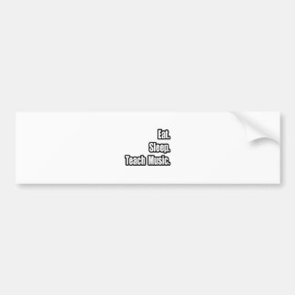 Eat Sleep Leer Muziek Bumpersticker