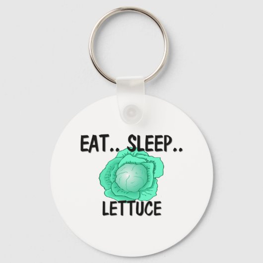 Eat Sleep LETTUCE Sleutelhanger (Voorkant)