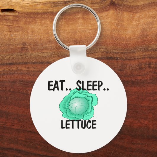 Eat Sleep LETTUCE Sleutelhanger (Voorkant)