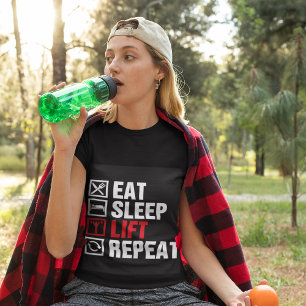 Eat Sleep Life Herhalen T-shirt