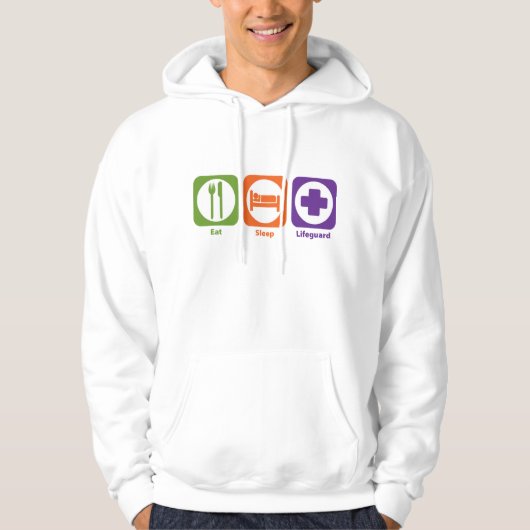 Eat Sleep Lifeguard Hoodie (Voorkant)