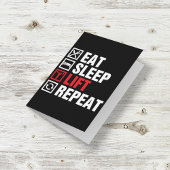 Eat Sleep Lift Herhalen Kaart