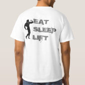 Eat Sleep Lift T-shirt (Achterkant)