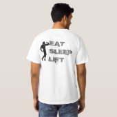 Eat Sleep Lift T-shirt (Achterkant volledig)