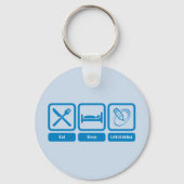 Eat, Sleep, LiveJournal Sleutelhanger (Voorkant)