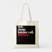 Eat Sleep Lobster Roll Repeat Maine Lobster Gifts Tote Bag (Achterkant)