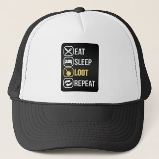 Eat Sleep Loot Herhalen Trucker Pet