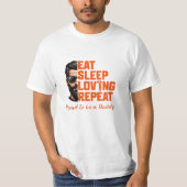 Eat Sleep Love Repeat Dad Life Shirt (Voorkant)
