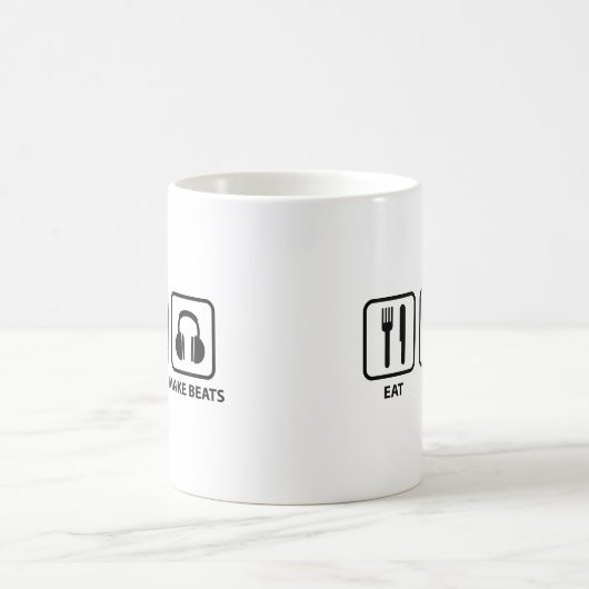 Eat Sleep Make beats Coffee Mok (Center)