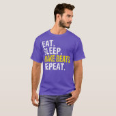 Eat Sleep Make Beats Repeat Music Gift T-shirt (Voorkant volledig)