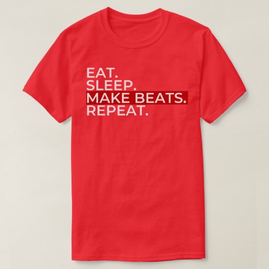 Eat Sleep Make Beats T-shirt (Design voorkant)