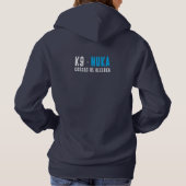 Eat, Sleep, Mantrailing - Add Your Dog's Hoddie Hoodie (Achterkant)