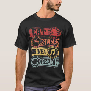 Eat Sleep Marimba Herhalen T-shirt