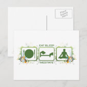 Eat Sleep Meditate Briefkaart (Voorkant / Achterkant)
