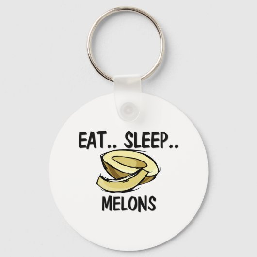 Eat Sleep MELONS Sleutelhanger (Voorkant)