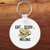 Eat Sleep MELONS Sleutelhanger (Voorkant)