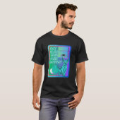 Eat sleep meow game repeat blue sphynx cat and con t-shirt (Voorkant volledig)