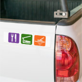 Eat Sleep Metal Detector Bumpersticker (Op Truck)