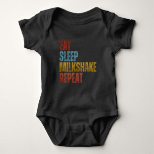 EAT SLEEP MILKSHAKE REPEAT ROMPER