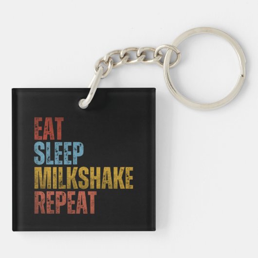 EAT SLEEP MILKSHAKE REPEAT SLEUTELHANGER (Achterkant)