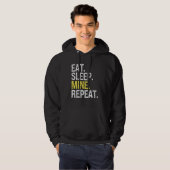 Eat Sleep Mine herhalen voor Crypto Miners Sandbox Hoodie (Voorkant volledig)