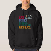 Eat Sleep Model Building Repeat Model Builder Arch Hoodie (Voorkant)