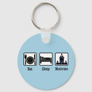 Eat Sleep Motivate - Motivatie luidspreker Sleutelhanger