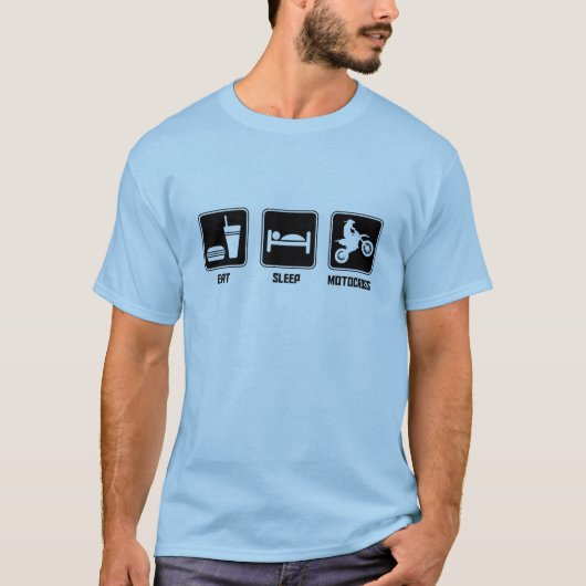 Eat Sleep Motocross T-shirt (Voorkant)