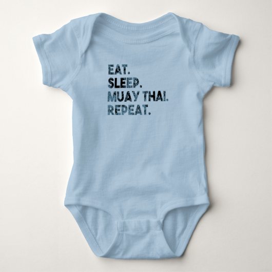 Eat Sleep Muay Thai Repat Romper (Voorkant)