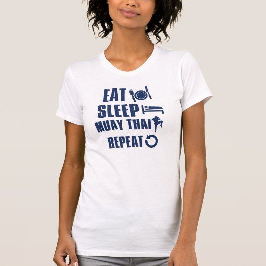 Eat Sleep muay thai T-shirt (Voorkant)