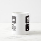 Eat Sleep Music - Black Koffiemok (Center)