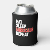 Eat Sleep Musicals Herhaal Broadway Actor Actress Blikjeskoeler (Blikje Voorkant)