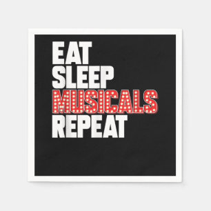 Eat Sleep Musicals Herhaal Broadway Actor Actress Servet